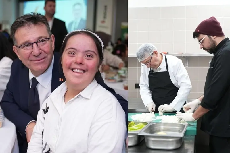 M. Oktay Aksu engelli komşuları için MasterChef şampiyonlarıyla mutfağa girdi