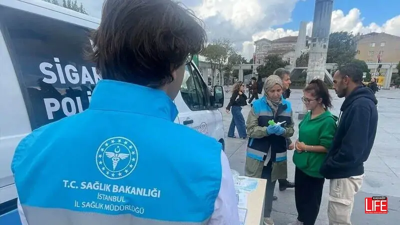 Özel ekip sigarayı bırakmak isteyenler için sahada